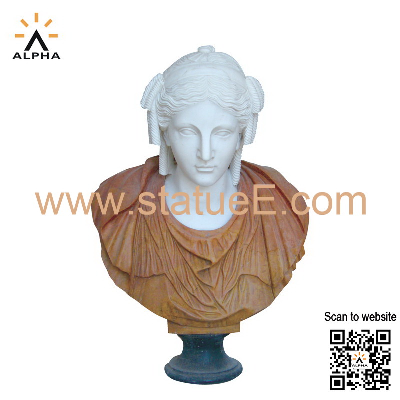 classical marble bust sculpture